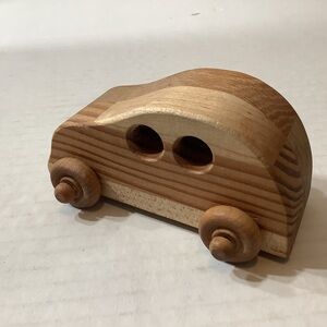 Toys 4 Smiles Wooden Carved Car Las Vegas .ORG Stamped 4.5" Long Decor Collect